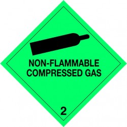 2.2 Samengeperste gassen met tekst (Non-flammable compressed gas)