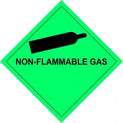 2.2 Samengeperste gassen met tekst (Non-flammable gas)