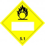 5.1 Oxiderende stoffen met wit UN-vlak logo