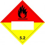 5.2 Organische peroxiden met wit UN-vlak logo