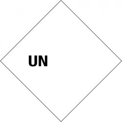 UN-etiket te voorzien van UN-nummer