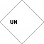 UN-etiket te voorzien van UN-nummer logo