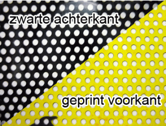 Perforated raam sticker polymeer