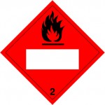 2.1 Brandbare gassen met wit UN-vlak logo