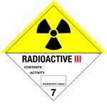 7.3 Radioactieve stoffen met tekst (Radioactive III) logo